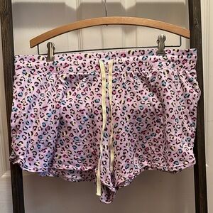 Secret Treasures Pink Leopard Print Sleep Shorts